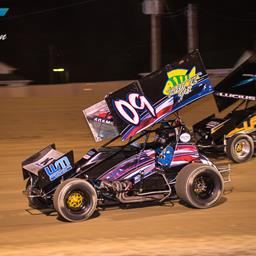 Adams Ahead of Learning Curve During First-Ever Sprint Car Start at Attica