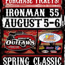 2016 World of Outlaws Spring Classic &amp; Ironman 55 Tickets On Sale Now!