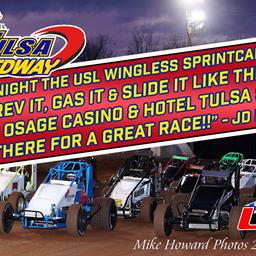 WINGLESS Sprint Cars tonight at Tulsa Speedway!