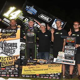 BACK-TO-BACK: Corey Day Drives from 7th-to-1st at Red Dirt for Another Kubota High Limit Racing Win