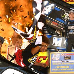 DOUBLE THE DRAMA: Aaron Reutzel and Corey Day Top Double Down Duel$ Feature in Wild Wednesday Night at Eldora