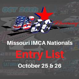 Entry List for Missouri IMCA Nationals