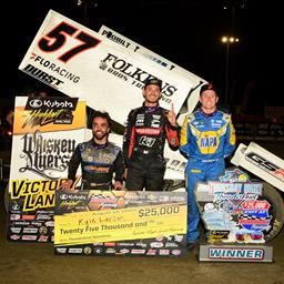 STREAKING: Kyle Larson Continues Historic Stretch, Takes Tulare for Sixth-Straight Sprint Car Win