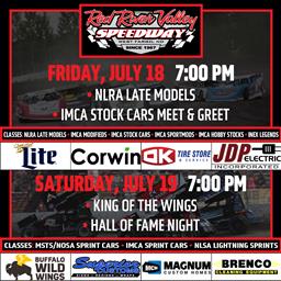 NEXT RACE: Friday, July 18th &amp; 19th