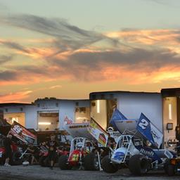 Sunset at Hancock County Speedway (Doug Johnson Photo)