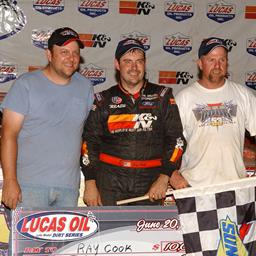 Ray Cook Sizzles on Last Night of Summer Sizzler in Taking Series Victory at Fayetteville Motor Speedway