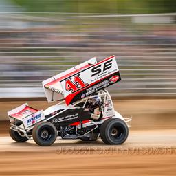 Dominic Scelzi Gains Dozen Positions During World of Outlaws Show in Kansas
