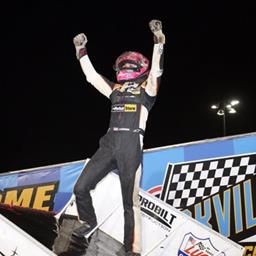 Kyle Larson Races to Brandt Professional Agriculture Night #1 of the 57th Annual 5-hour ENERGY Knoxville Nationals presented by Casey’s General Stores