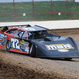 Morton captures Hermitage Lumber Late Model feature before rain cancels rest of Lucas Oil Speedway program