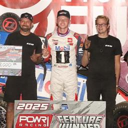 Cannon McIntosh Takes Victory with POWRi National Midget League at Port City Raceway