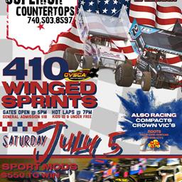 410 Sprints Salute the Red, White &amp; Blue at Jackson County Speedway