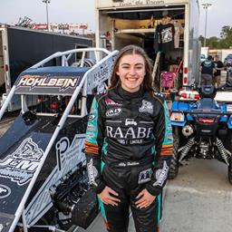 Abby Hohlbein Collects Top Ten During BADGER Midget Run