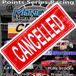 August 25th Races Cancelled