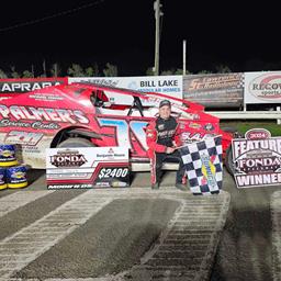 SOWLE TAKES THE ICONIC PALMER’S SERVICE CENTER #76 TO VICTORY LANE AT FONDA