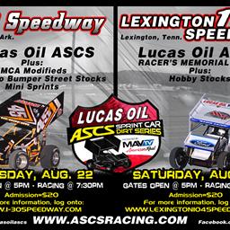 Look Ahead: Lucas Oil ASCS onward to Arkansas and Tennessee