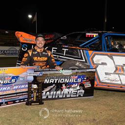 Joe Chalmers stormed to his first-career Australian Late Model Nationals victory on Saturday night, March 15 at Perth Motorplex (Kwinana Beach, WAU) aboard his Team BCM Motorsports No. 23 Super Late Model.