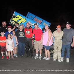 Kulhanek Returns to Action With Dominating ASCS Gulf South Win
