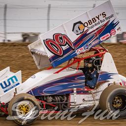 Adams Earns First Sprint Car Heat Race Win and Solid Weekend Results