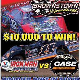 Valvoline Iron-Man Late Model Northern Series vs. WoO CASE Construction Late Model Series in 40th Annual Hoosier Dirt Classic at Brownstown Speedway