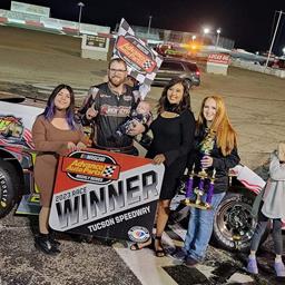 Nick in Victory Lane at Tucson Speedway on October 28, 2023.