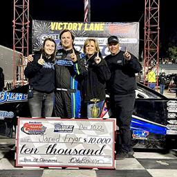 Jared Fryar wins Solid Rock Carriers Race of Champions at Carteret County Speedway