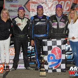 ZANE ZEINER DRIVERS TO VICTORY LANE IN THE CROSBY’S STORES PRESENTS THE TRIBUTE TOMMY DRUAR AND TONY JANKOWIAK SPONSORED BY COCA-COLA 110 AT HOLLAND I