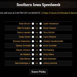 Southern Iowa Speedweek Fantasy