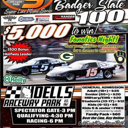 ALIVE FOR 5 SERIES BADGER STATE 100 THIS SATURDAY AUGUST 9TH