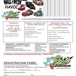 11th Annual Halloween Havoc - Nov. 1st