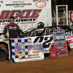Brown Goes Back-to-Back with A Victory at Historic Dixie Speedway!