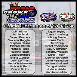 32nd Annual World Crown Entry List