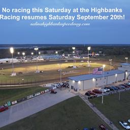 No racing this Saturday at the Highbanks