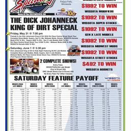 King of Dirt Payout for this weekend