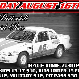 18th Annual Barry Brittendall Memorial Race August 16th