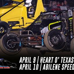 ASCS Elite Non-Wing In Action At Heart O&#39; Texas and Abilene Speedway