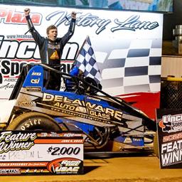 Smooth and Steady: Lattomus Wins First Career USAC EC Feature at Lincoln