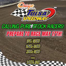 Calling Pure Stock Racers for May 17th!