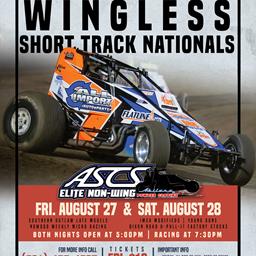 Inaugural Wingless Short Track Nationals at I-30 Speedway this Weekend!