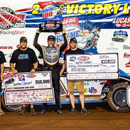 Davenport Dominates for Second Career Show-Me 100 at Lucas Oil Speedway