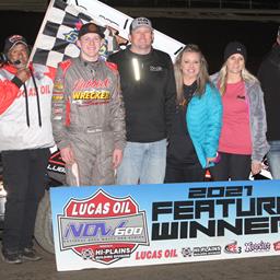Flud, Wilson and McDougal Start NOW600 Nationals With Lucas Oil NOW600 Series Triumphs at Creek County Speedway