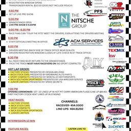August 30th, 2025 Race Day Information