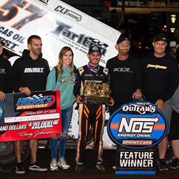 Larson and Dover Top Talented Fields to Wrap Up Marquee Event at Huset’s Speedway With Victories