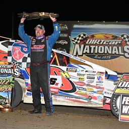 Jimmy Phelps nurses his Big Block Modified to victory and DIRTcar Nationals title