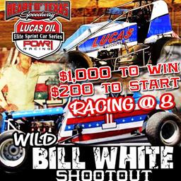 Lucas Oil POWERI Racing Elite Sprint Car Series Invades the speedway for the Wild Bill White Shootout July 6th