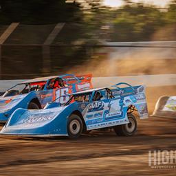The Dirt Track at Genesee (Batavia, NY) – Jay&amp;#39;s Automotive United Late Model Series – Stars and Stripes Showdown – July 3rd-4th, 2025. (High Side Motorsports Photography)