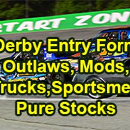 Entry Form For Outlaws, Modifieds, Pro Trucks, Sportsmen &amp; Pure Stocks in Snowball.