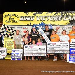 Oberkramer bags second win of the season in Ron Jenkins Memorial at Lucas Oil Speedway