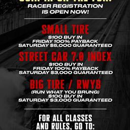 Want to be a part of the badass racing at the NPK No Prep Elite Championship Event 1 - TULSA?