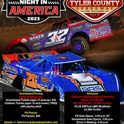 Castrol FloRacing Night in America Invades Tyler County Speedway on Wednesday, Sept. 27