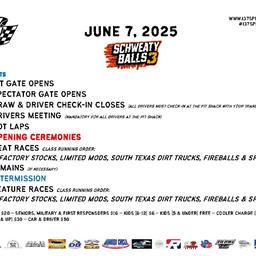 June 7th; Schweaty Balls 3!  Race Day Info!